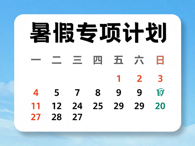 暑假专项计划:学期过渡与季节性调节