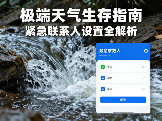 紧急联系人设置与数字求救体系