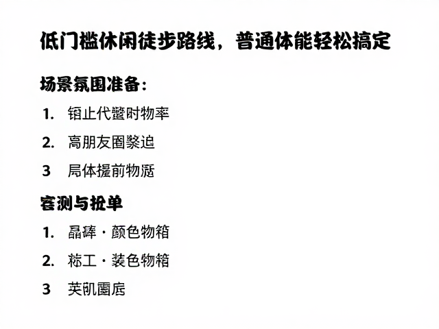 装备与物资准备清单