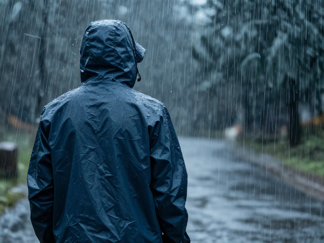 雨衣没带?暴雨中的应急与材质选择