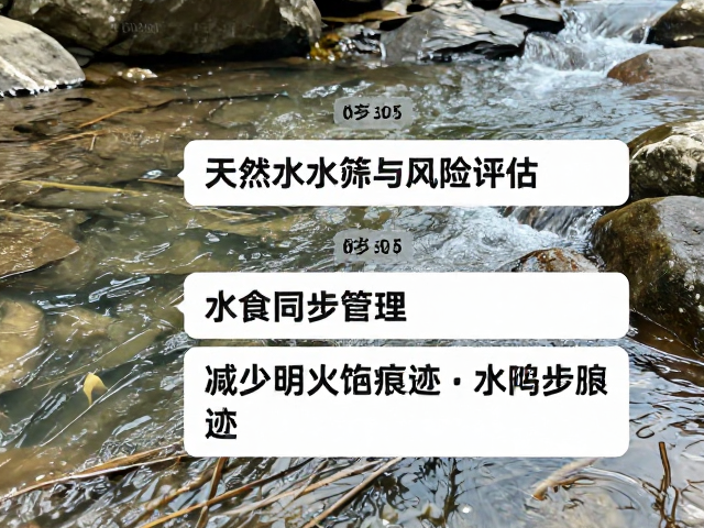 天然水源筛选与风险评估