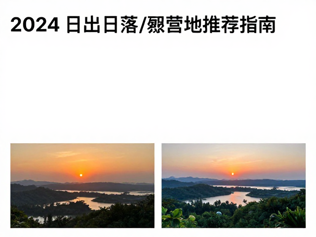 低海拔森林与湿地区域的日落日出环境差异