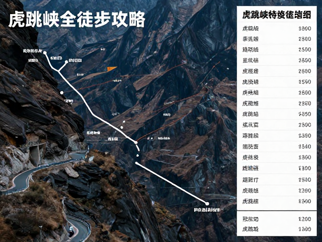 虎跳峡高路徒步路线核心概览