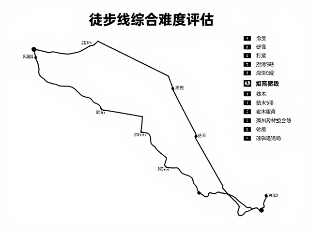 长距离徒步线综合难度评估体系