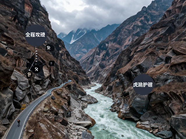 虎跳峡高路徒步的核心路线解析