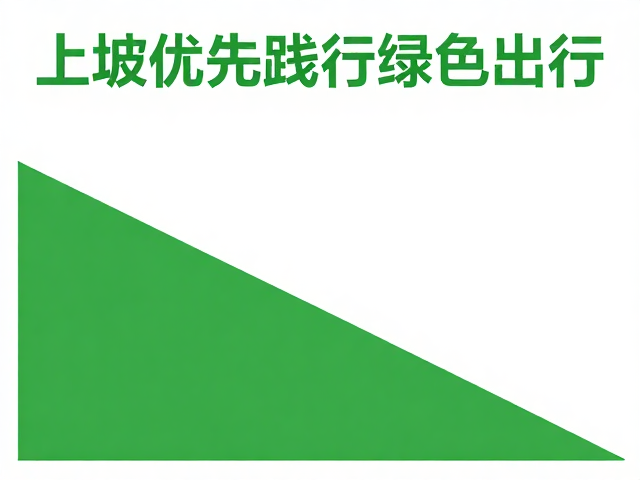 上坡优先践行绿色出行