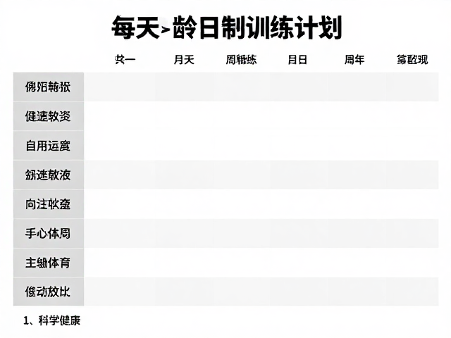 每日安排:周期性负荷与主动恢复的科学配比