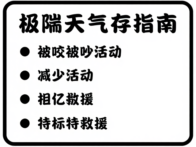 极端环境下的应急标识与求救信号