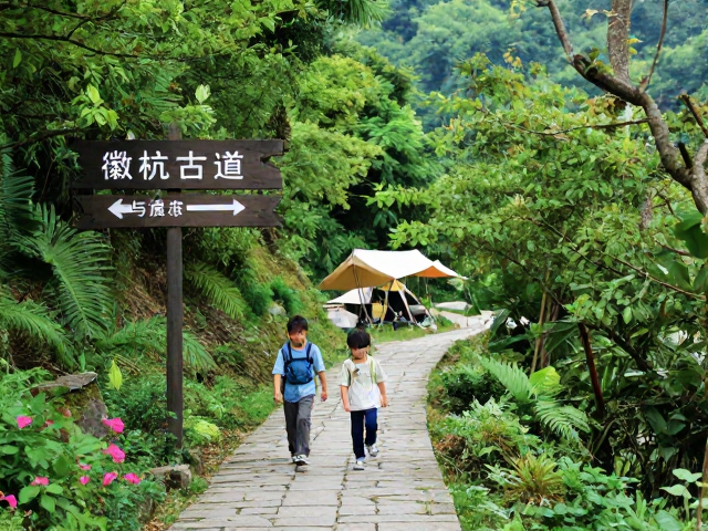 徽杭古道亲子轻徒步，营地联动，解锁城市郊野步道新玩法