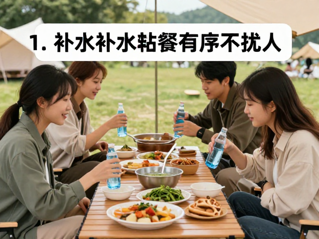 有序补水与餐饮:细节中的文明体现