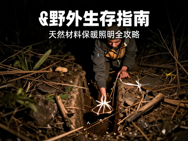 夜间野外生存指南：排水沟防湿，天然材料保暖照明全攻略