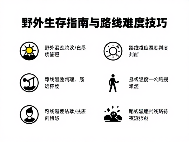 野外生存指南，昼夜温差管理与路线难度判断技巧