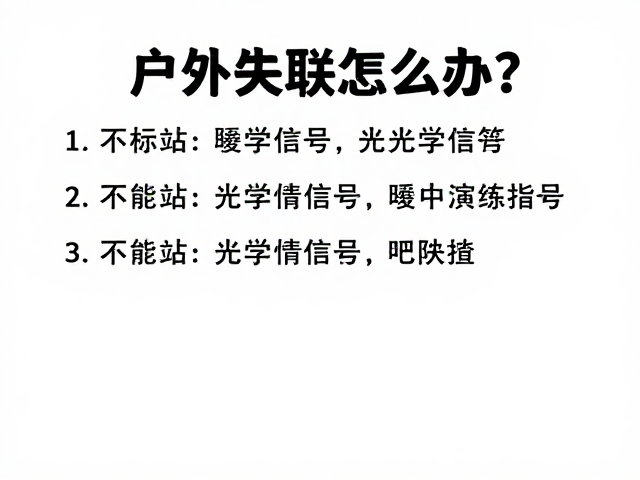 户外失联的核心痛点与光学信号的优势