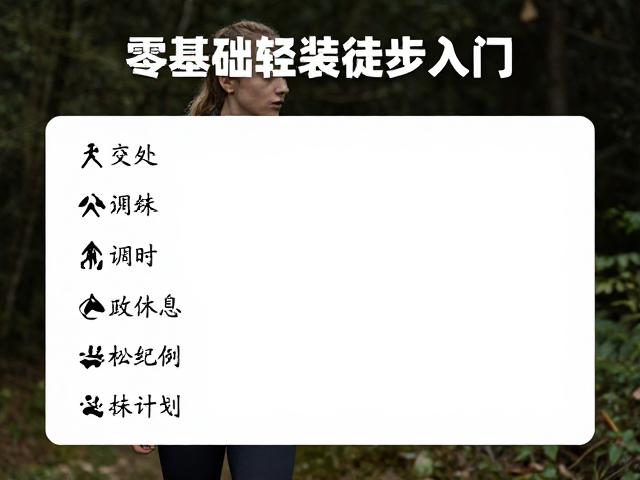 徒步前的身体评估与装备精简