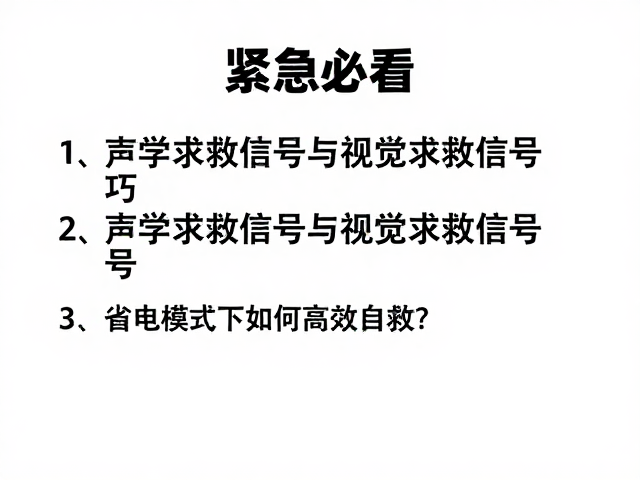 综合自救行动的执行规范