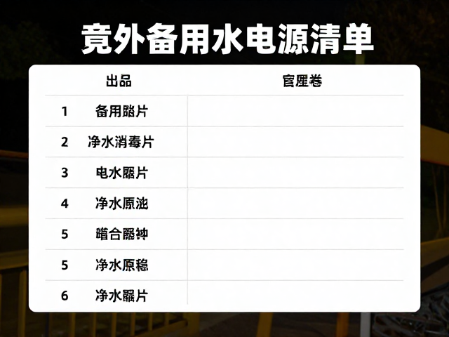 备用光源与电源的管理策略