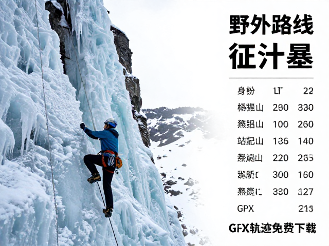 西南高山冰壁徒步路线数据参考
