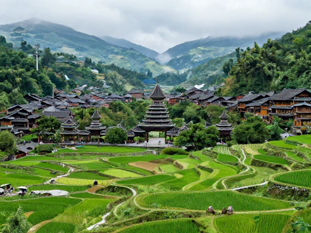黔东南的秘境寻踪:肇兴侗寨与加榜梯田的山水画卷