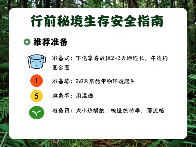 行前准备与生存必备的安全指南