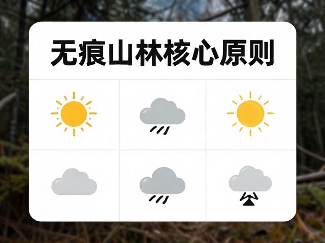 无痕山林核心原则:优先使用炉具