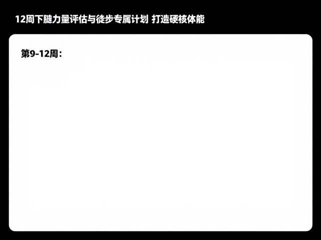 第9-12周:实战模拟与综合爆发力