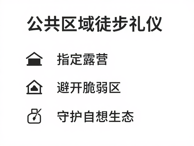 指定露营区的规范使用