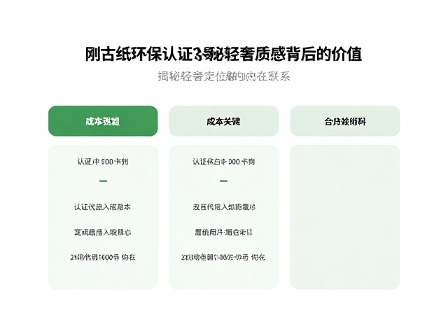 认证成本构成与轻奢定位的内在联系