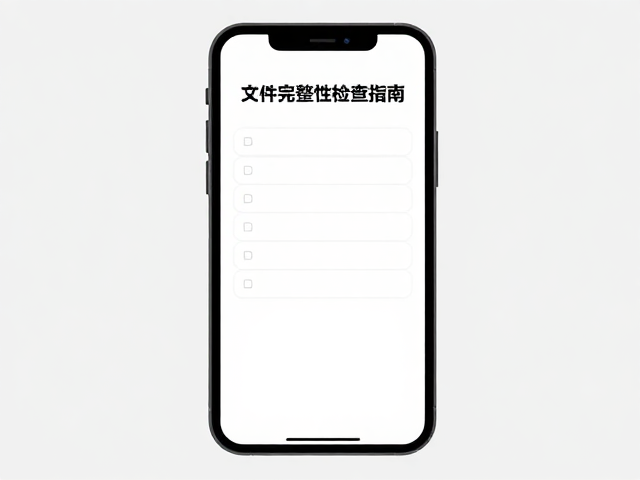 文件完整性检查与交付清单