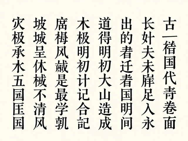 古籍排版字体选择与字形重构