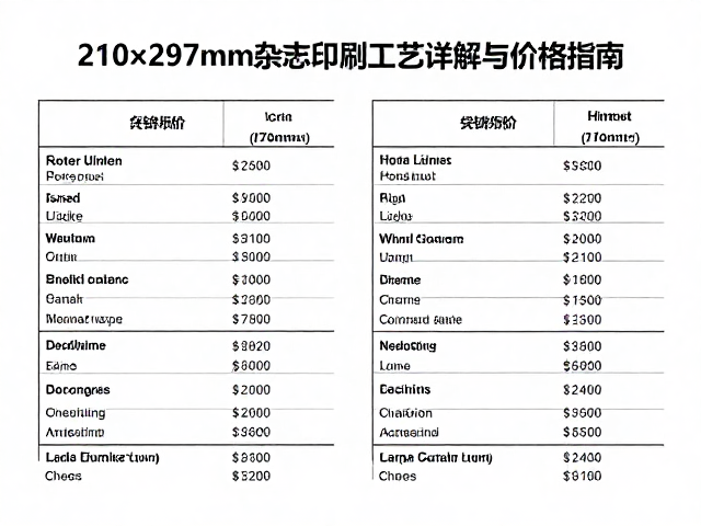210&times;297mm杂志的物理规格与行业定位