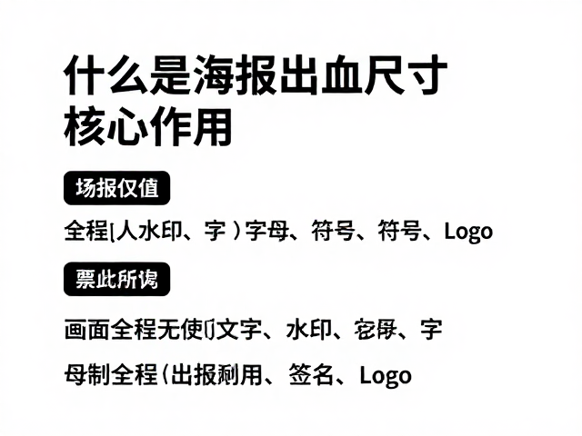 什么是海报出血尺寸及其核心作用