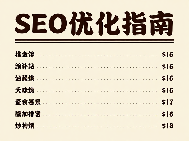 菜单海报版式结构与信息层级管理