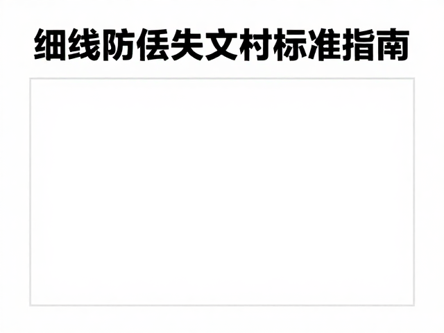 细线防丢失的核心逻辑与视觉层级