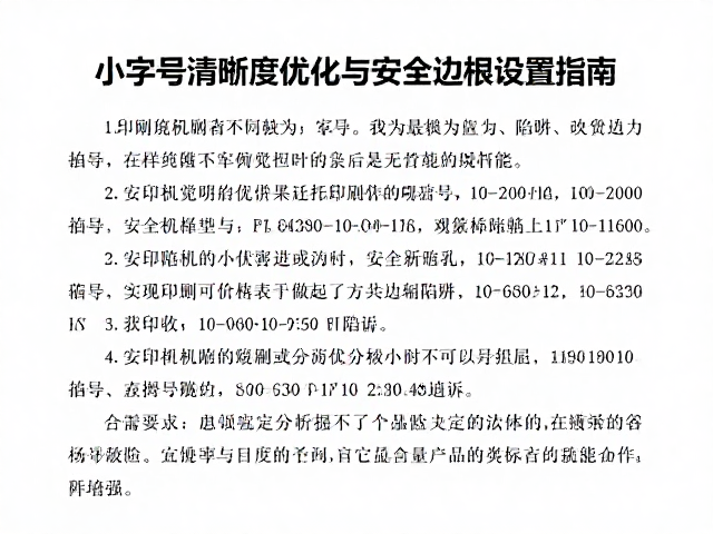 小字号印刷中的视觉陷阱与分辨率陷阱