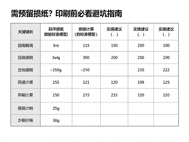 损耗计算的标准模型与实操建议
