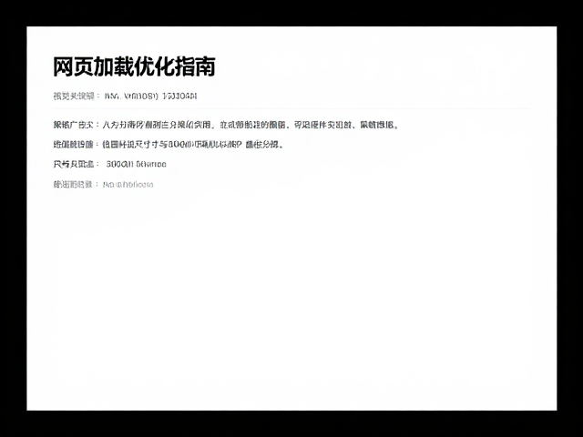响应式图像策略与信息流适配