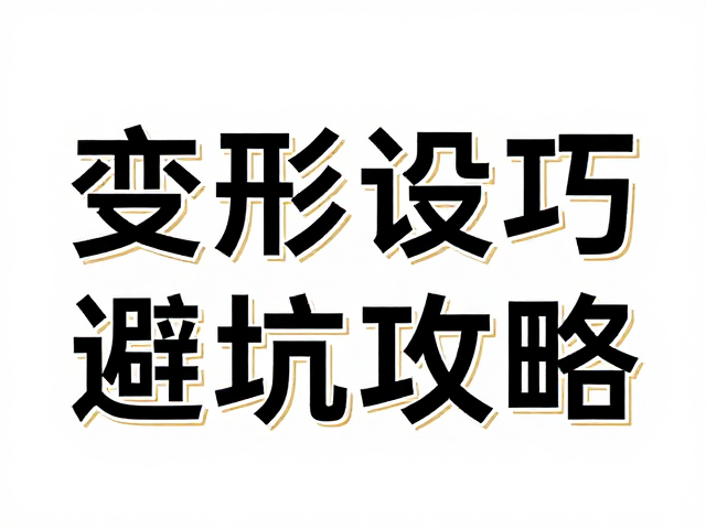 变形字体的形态重构策略