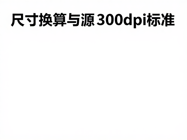 尺寸换算与源文件准备,规避放大失真