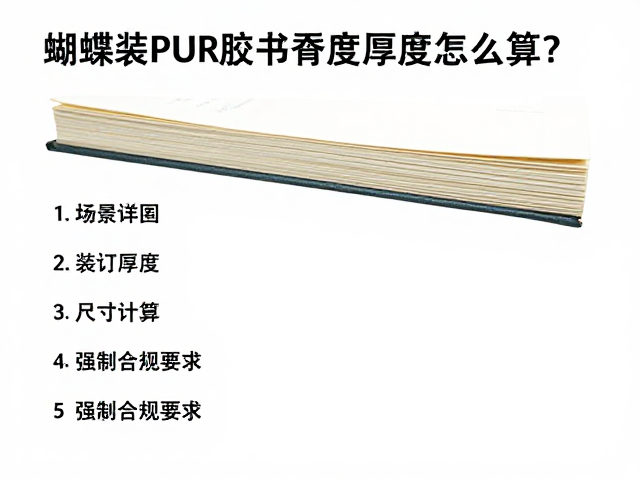 蝴蝶装PUR胶书脊厚度计算的核心逻辑