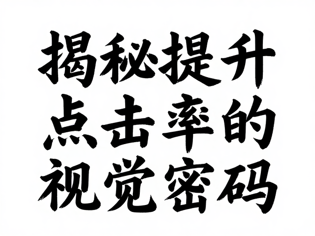 视觉注意力争夺战中的字体策略