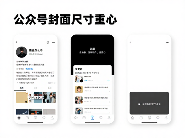 主流公众号封面图尺寸规范与视觉重心