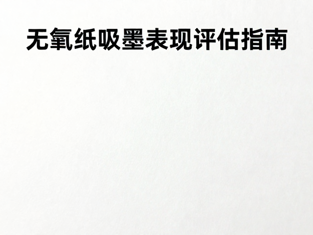 无氯纸吸墨性能的物理机制与视觉呈现