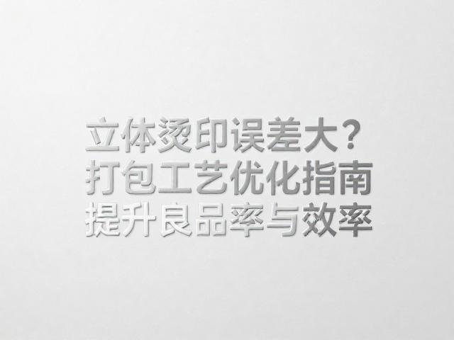 立体烫印裁切误差的核心成因解析