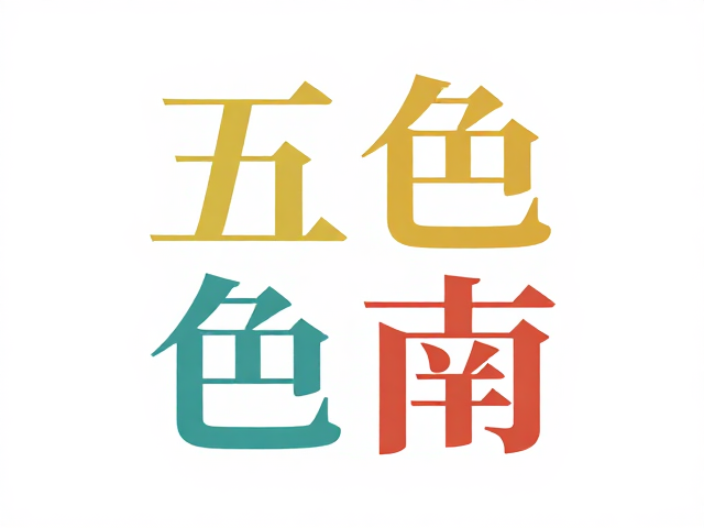 传统五色与篆刻字体的融合技法