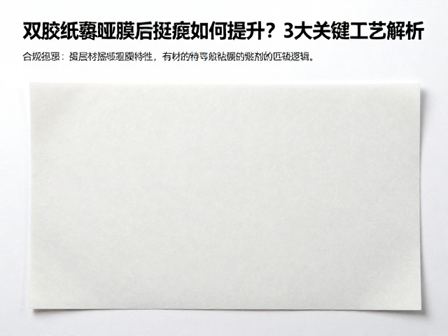 哑膜材料特性与胶粘剂的匹配逻辑