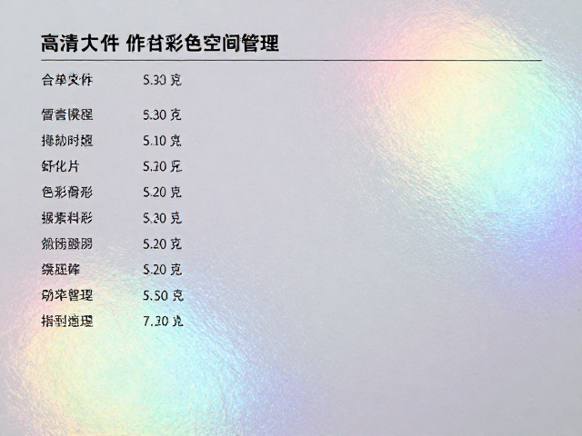 高清文件制作与色彩空间管理