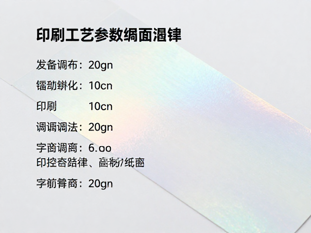 印刷工艺参数与设备调试