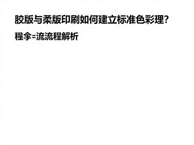 印刷过程控制与在线监测应用