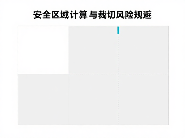 安全区域计算与裁切风险规避