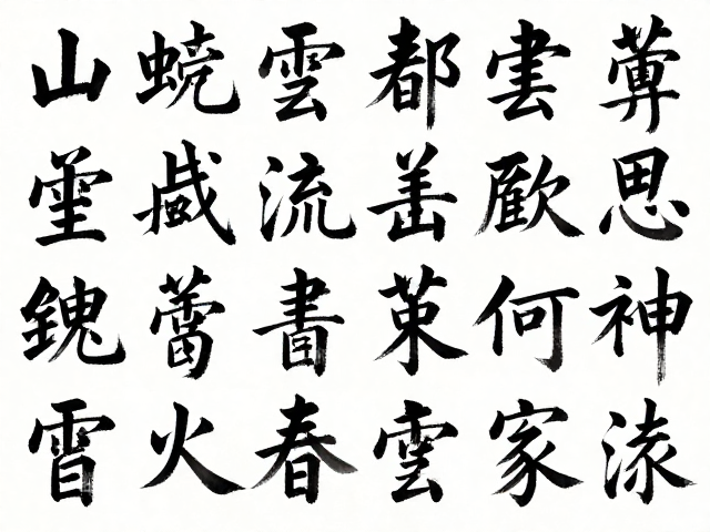 水墨笔触与隶书骨法的视觉重构